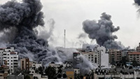  Serangan udara militer Israel ke kota Rafah, Palestina.  VIVA Militer/aljazeera.com