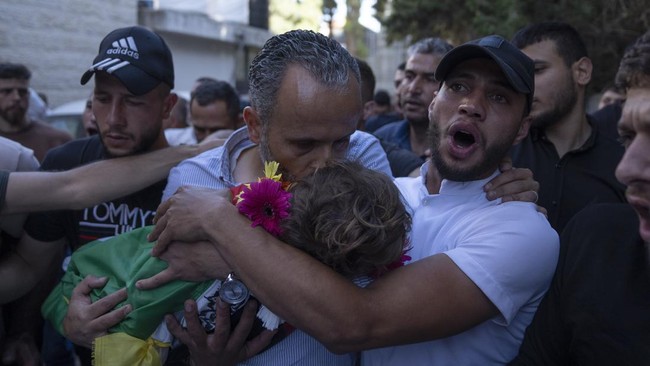   Perang Israel dan Hamas yang sudah berlangsung selama 211 hari telah menewaskan 36.654 orang di Jalur Gaza.(CNN Indonesia/AP)