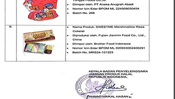 Tangkapan layar Web resmi BPJPH.halal.go.id. 9 produk makanan berlabel halal tapi mengandung babi/ bpjph.halal.go.id