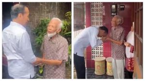 JOKOWI BERTEMU KASMUDJO - Presiden ke-7 RI, Joko Widodo (Jokowi) bertemu dosen pembimbing akademiknya saat masih menjadi mahasiswa Fakultas Kehutanan Universitas Gadjah Mada (UGM), Kasmudjo, pada Selasa (13/5/2025) hari ini. Pertemuan ini dilakukan di tengah isu dugaan ijazah Jokowi yang palsu. (Kolase Tribunnews/Tangkapan layar dari akun Instagram Jokowi)/ Tribunnews.com  