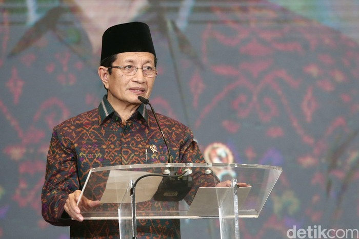 Menteri Agama (Menag) Nasaruddin Umar di acara Sarasehan Ulama, di The Sultan Hotel & Residence Jakarta, Selasa (4/2/2025). Foto: detikHikmah