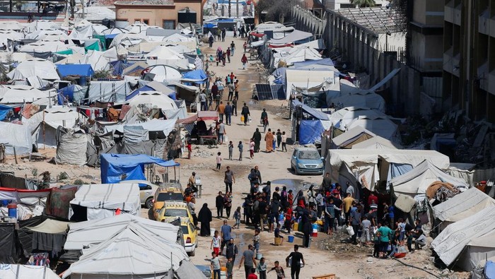 Tenda-tenda pengungsi - Foto: Tribunnews.com/REUTERS  