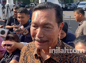 Ketua Dewan Ekonomi Nasional (DEN) Luhut Binsar Pandjaitan di Kompleks Istana Kepresidenan, Jakarta Pusat, Rabu (27/8/2025).(Foto: inilah.com)