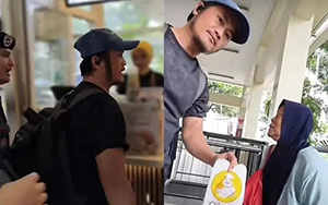 Viral nenek ditolak beli roti O karena tak pakai QRIS. (Foto: Inilah.com/tangkapan Layar TikTok @arlius_zebua).