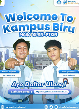 UIN Raden Fatah Palembang Terima 1.893 Mahasiswa Baru Jalur SPAN-PTKIN 2026