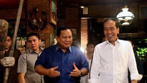 Foto: Prabowo (kemeja biru) dan Jokowi (kemeja putih)-(Detiknews.com/dok. X Jokowi)