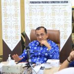 Sekda Sumsel Edward Candra Ikuti Rakor Mendagri Percepat Program BSPS   